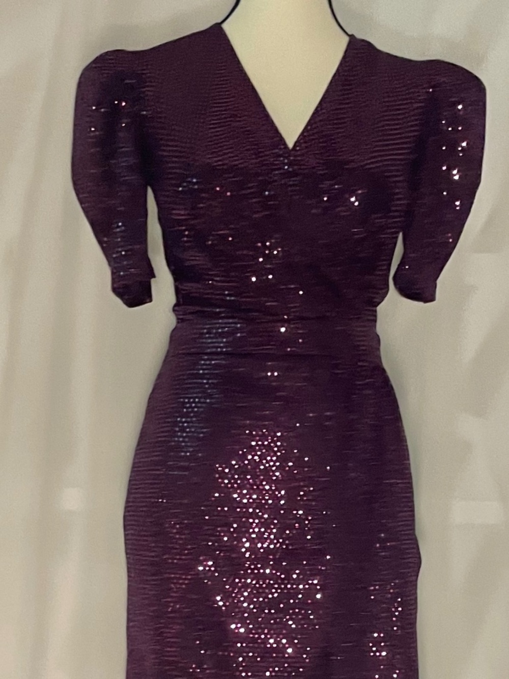 "Love is Everywhere" Sparkly Barbie Purple dress - US 10 / Large